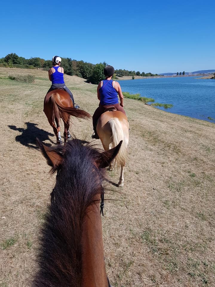 Sortie cheval lac de la madone